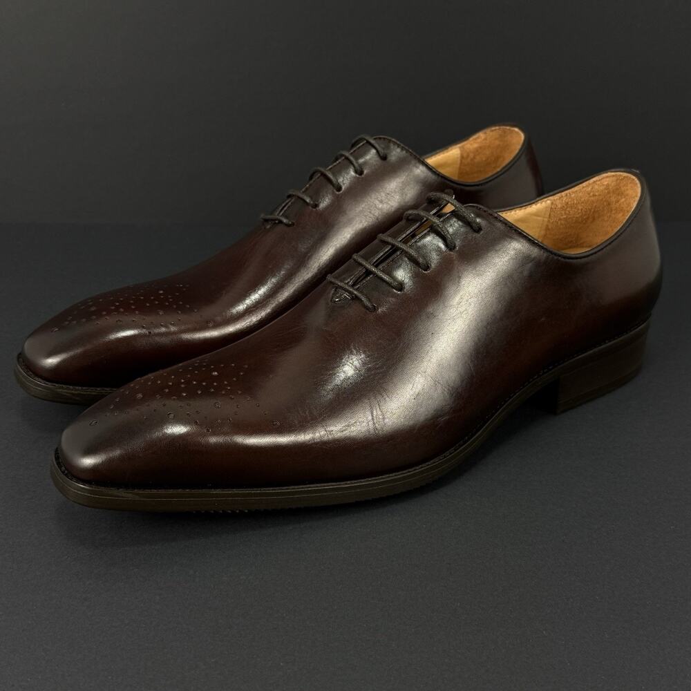 Maison Forte Kyoto Wholecut Oxford Shoes Men’s 10 Brown Leather New Without Box